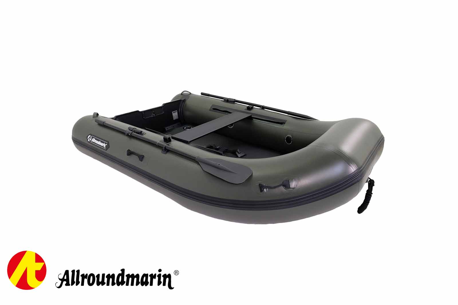 Allroundmarin Xtream Schlauchboot 205 mit Luftboden Seitenansicht, schräg