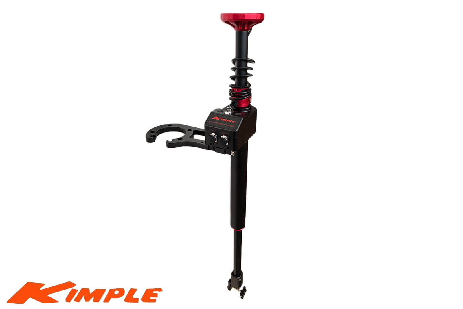 Kimple Foot Controlled Transducer Mount für Garmin Force schräge Ansicht