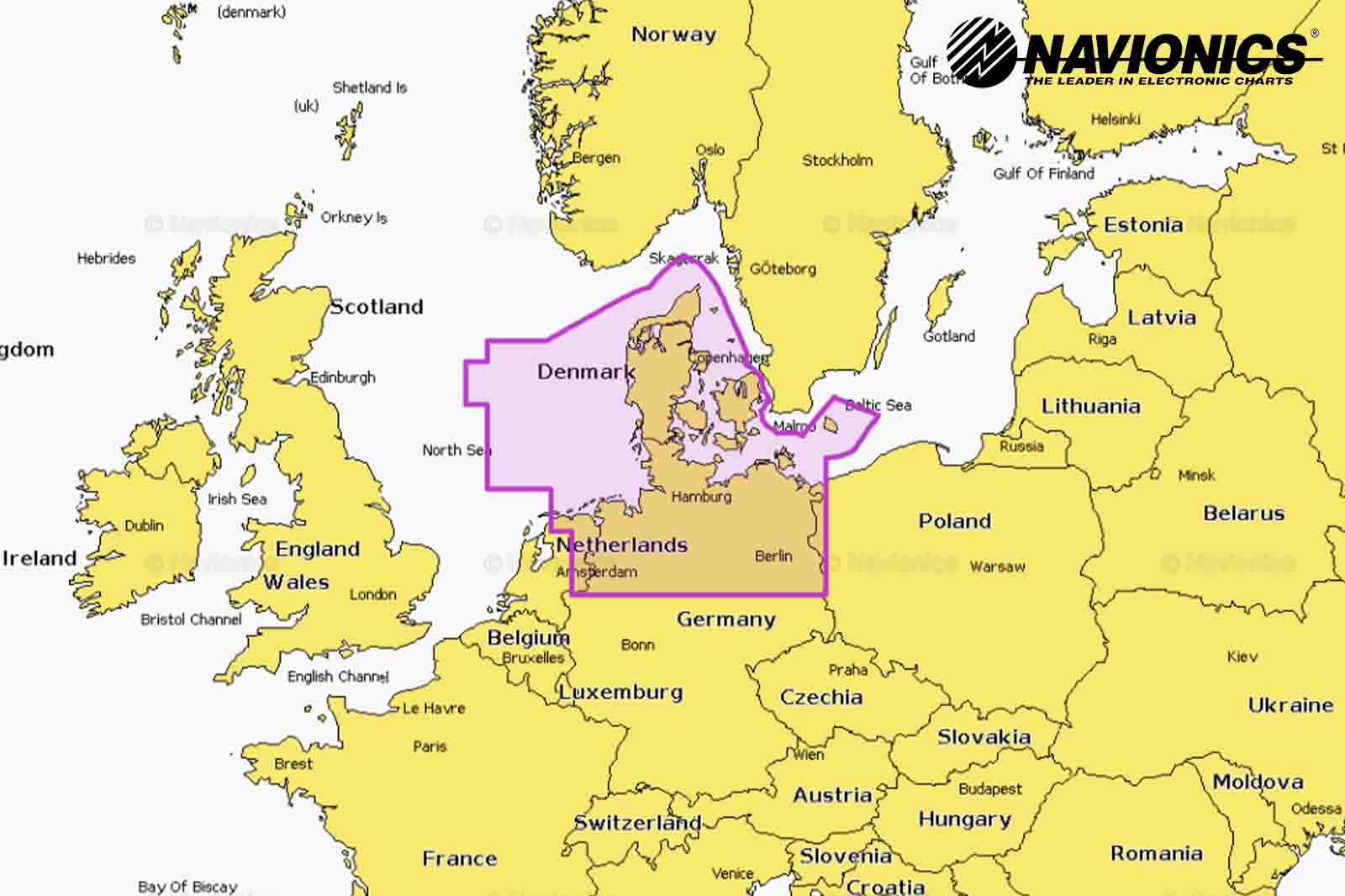 Navionics Plus Seekarte