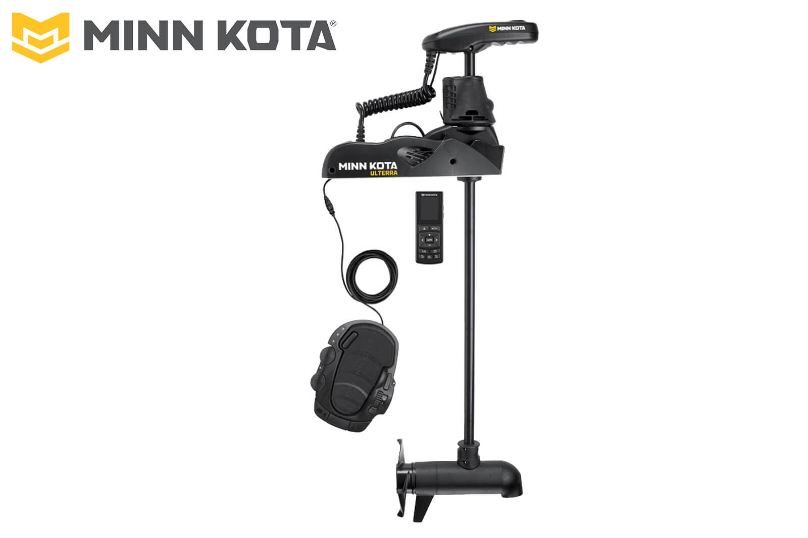 Minn Kota Ulterra Elektro-Bootsmotor mit Dual Spectrum CHIRP Seitenansicht