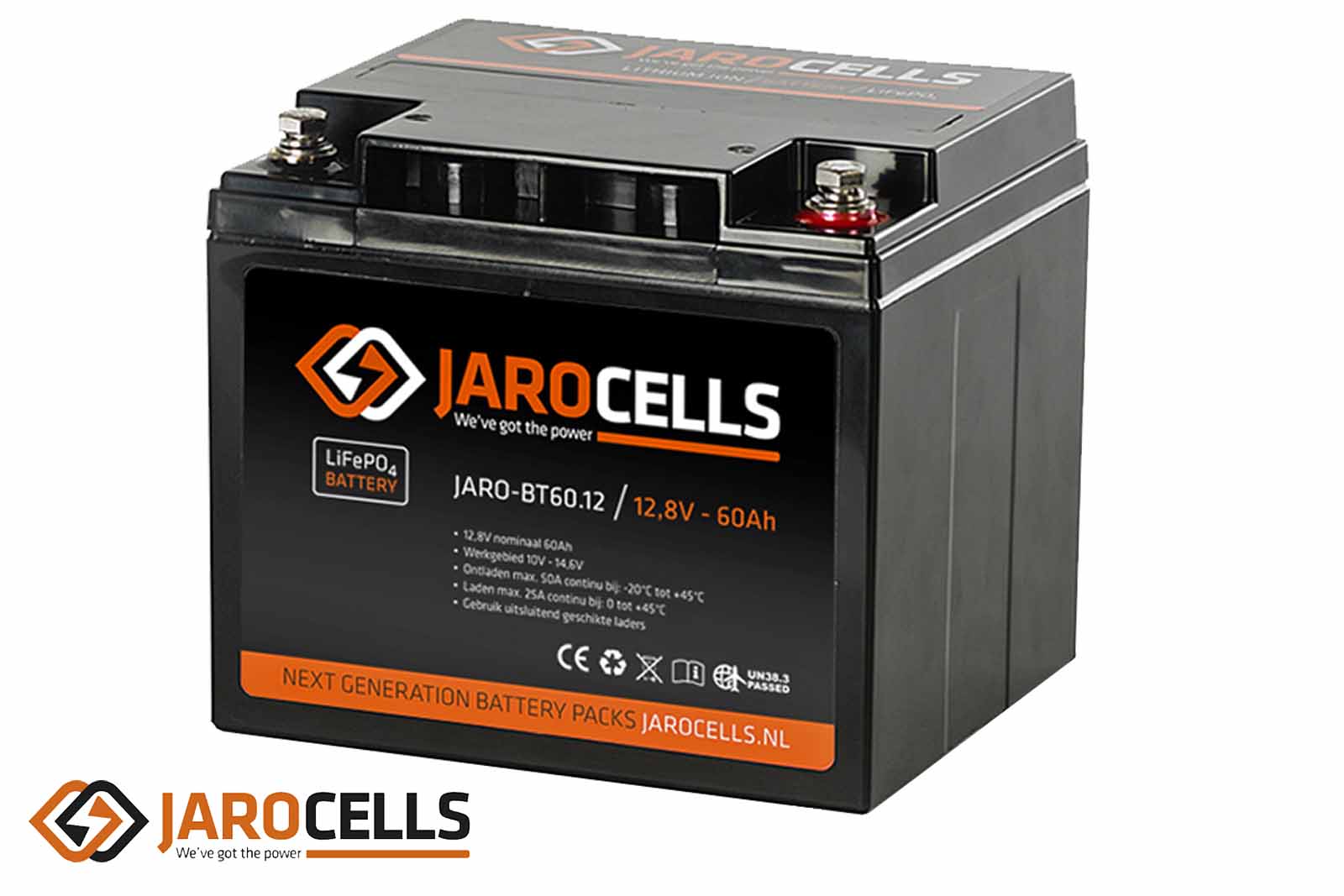 Jarocells Lithium-Ionen-Batterie mit Bluetooth-Batteriecomputer