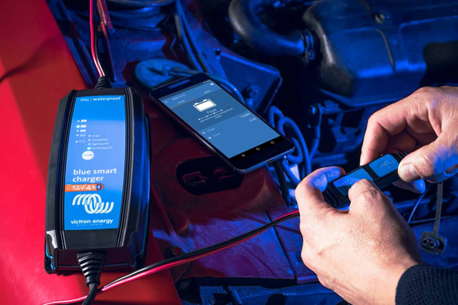 Victron Energy Blue Smart IP65 Ladegerät Anwendungsbeispiel