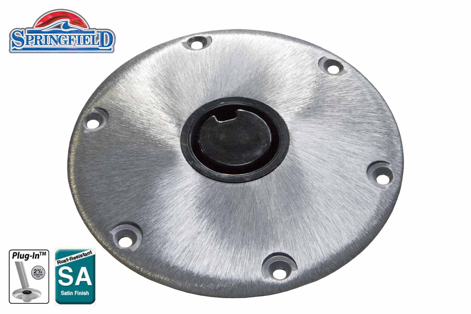 Springfield Marine Einbaubodenplatte satiniert 2 3/8 Zoll