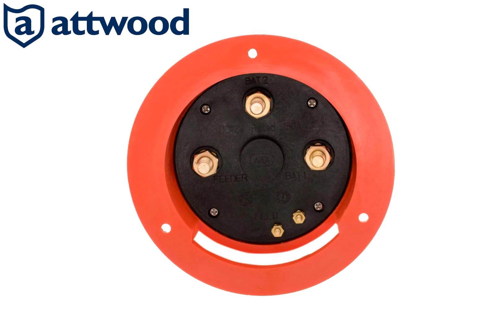 Attwood 4-Wege-Batterieschalter Rückseite