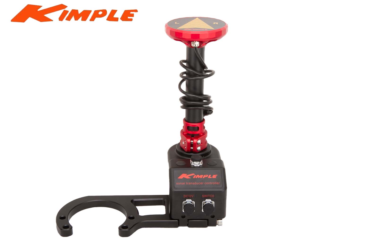 Kimple Foot Controlled Transducer Mount für Lowrance Ghost Detailansicht oberer Teil