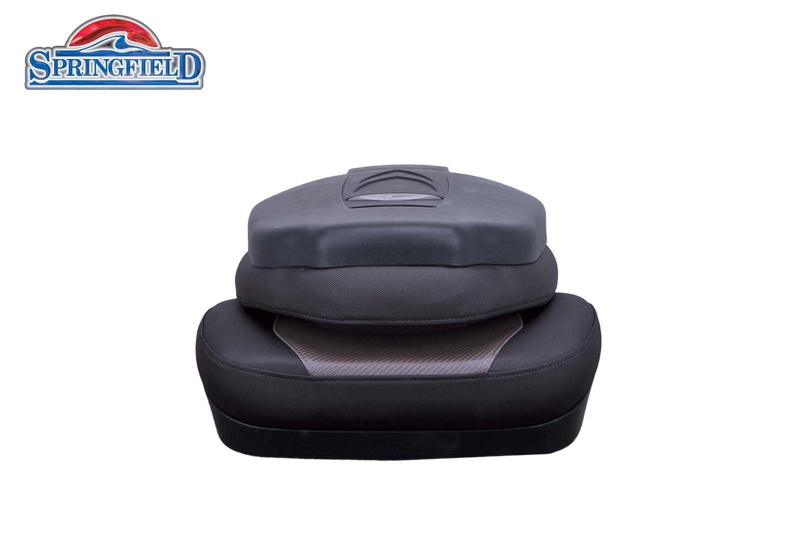 Springfield Fish Pro II High Back Bootssitz dunkelgrau vorne zugeklappt