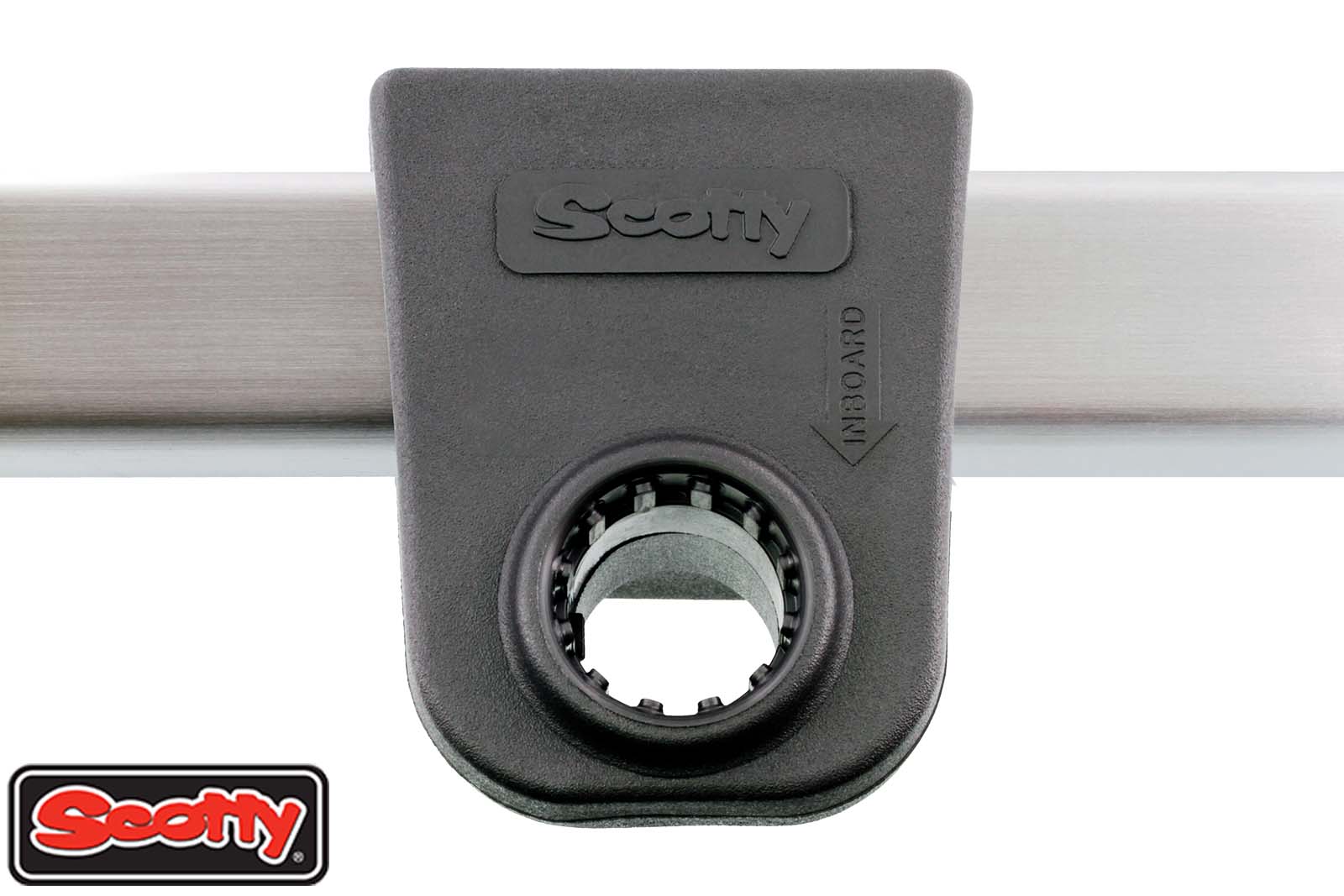 Draufsicht Scotty-Aufnahme für eckige Reling
