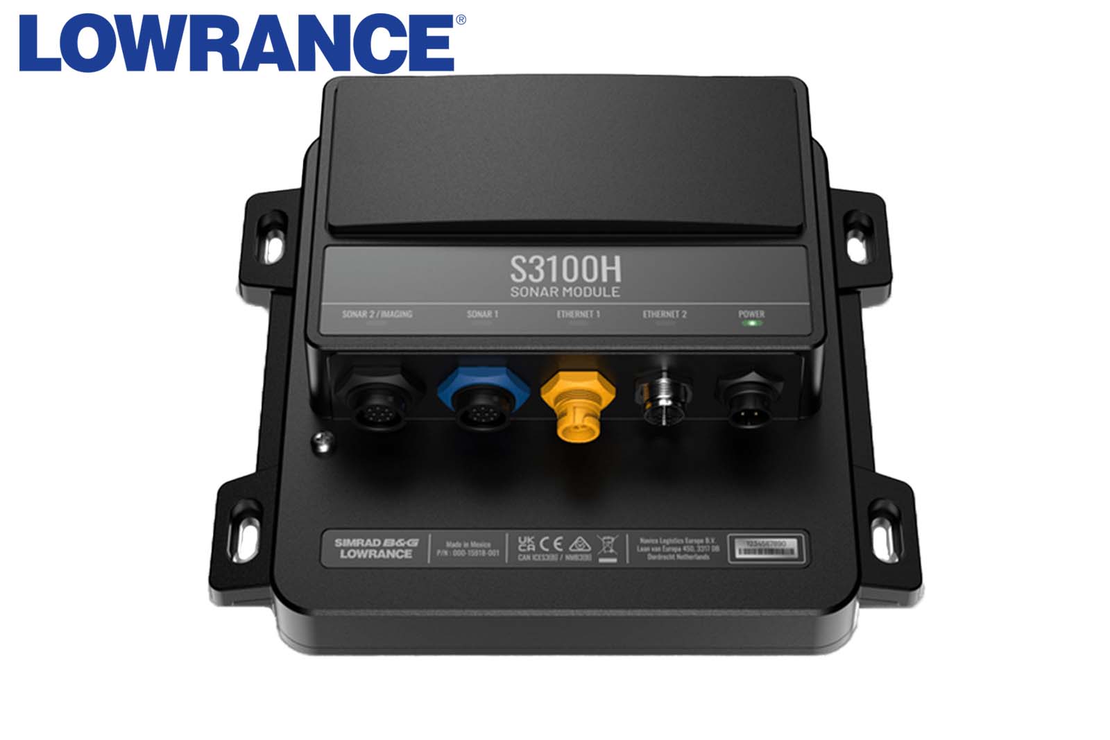 Lowrance S3100H Sonarmodul Ansicht schräg oben