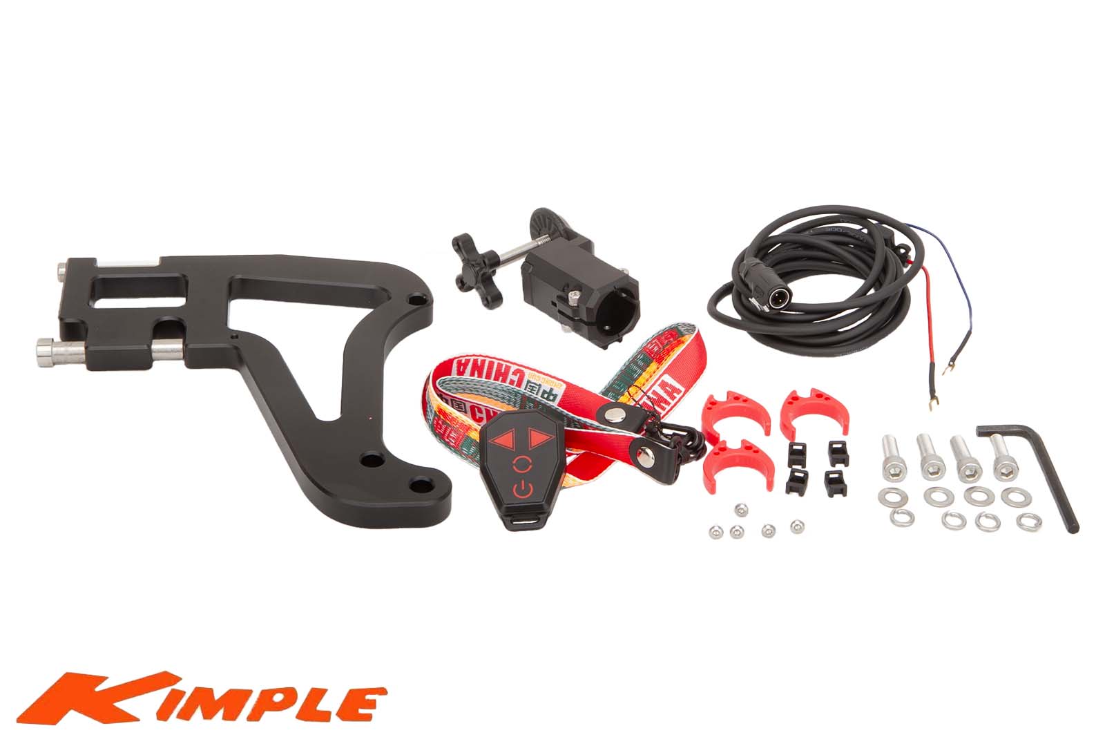 Kimple Foot Controlled Transducer Mount für Minn Kota Lieferumfang