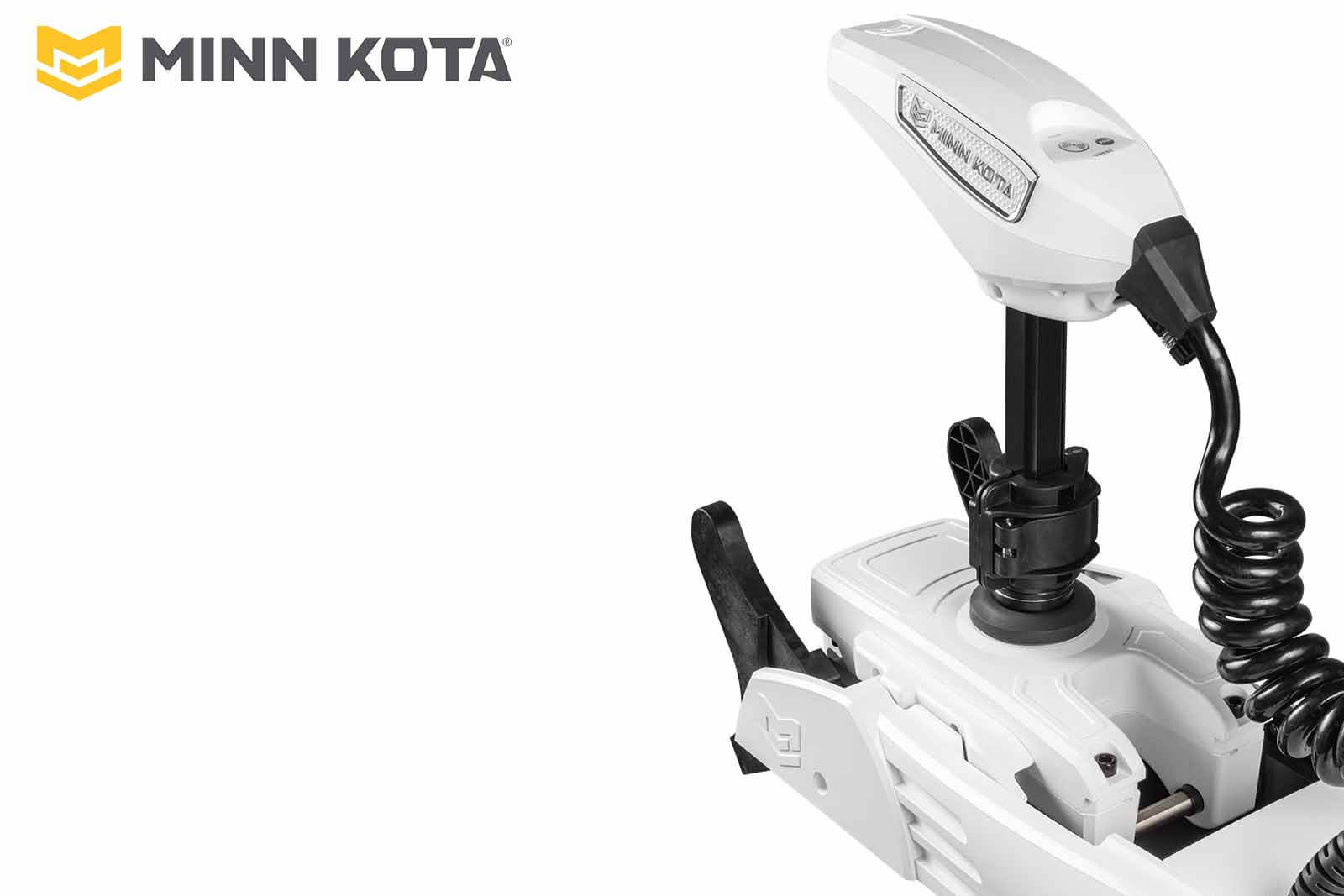 Minn Kota Riptide Terrova QUEST in Weiß, Motorkopf