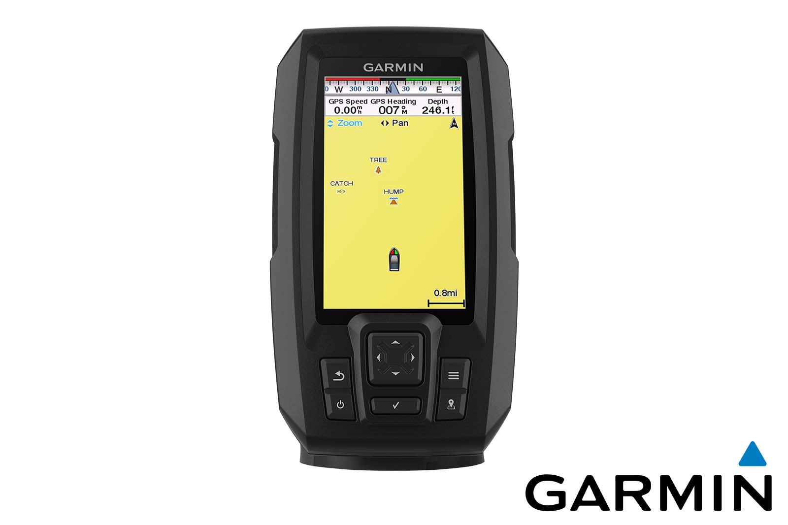 Garmin STRIKER Vivid 4cv Echolot Quick Contours Frontansicht