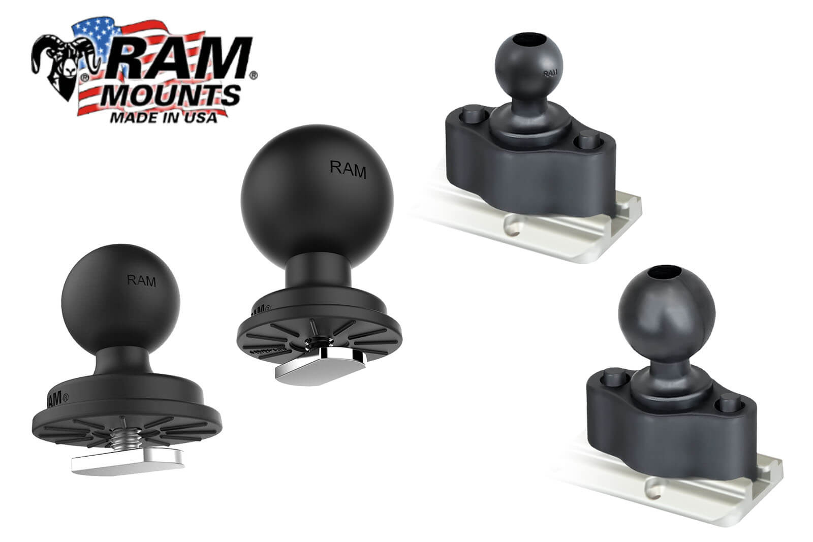 RAM Mounts Kugel für Tough-Track Schienen