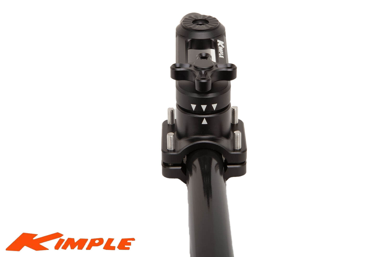 Kimple Scannin Transducer Mount für Lowrance montiert, von oben