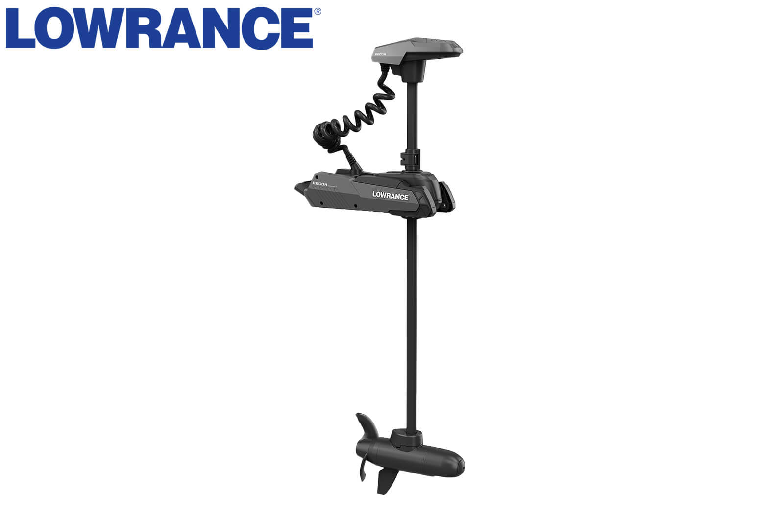 Lowrance RECON Elektromotor Süßwasser Ansicht rechts mit HDI-Geber
