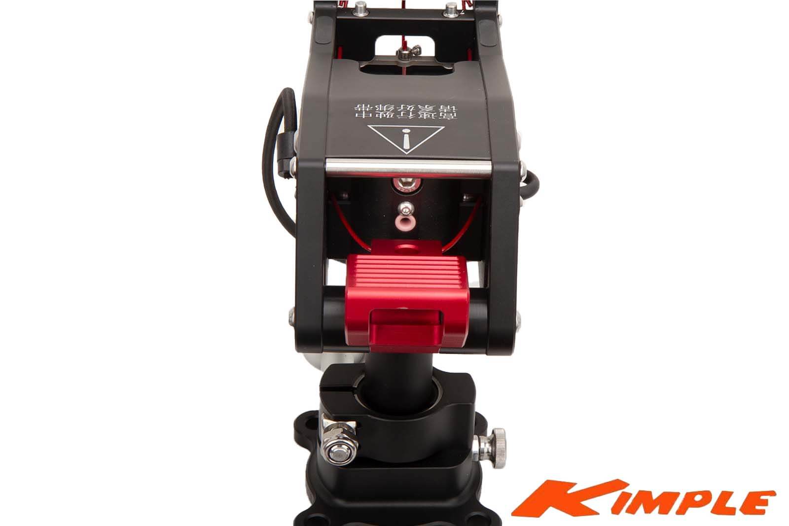 Kimple Foot Controlled Electric Transducer Mount Detailansicht Halterung von hinten