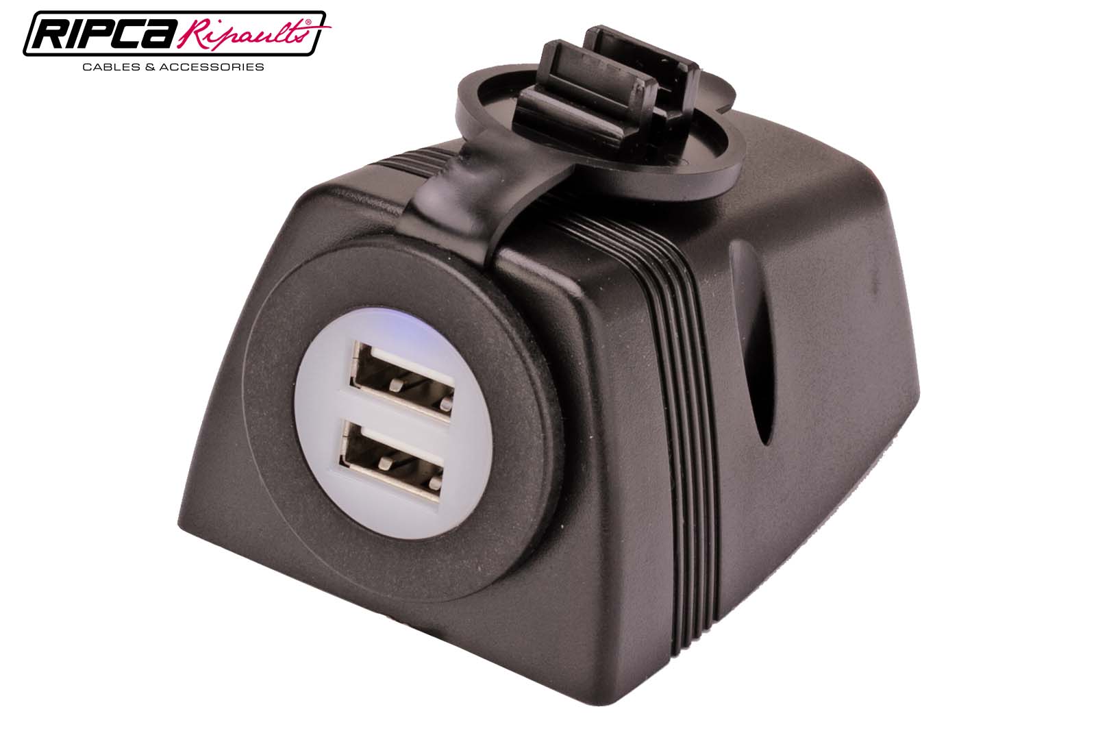 USB-Aufbausteckdose mit Beleuchtung