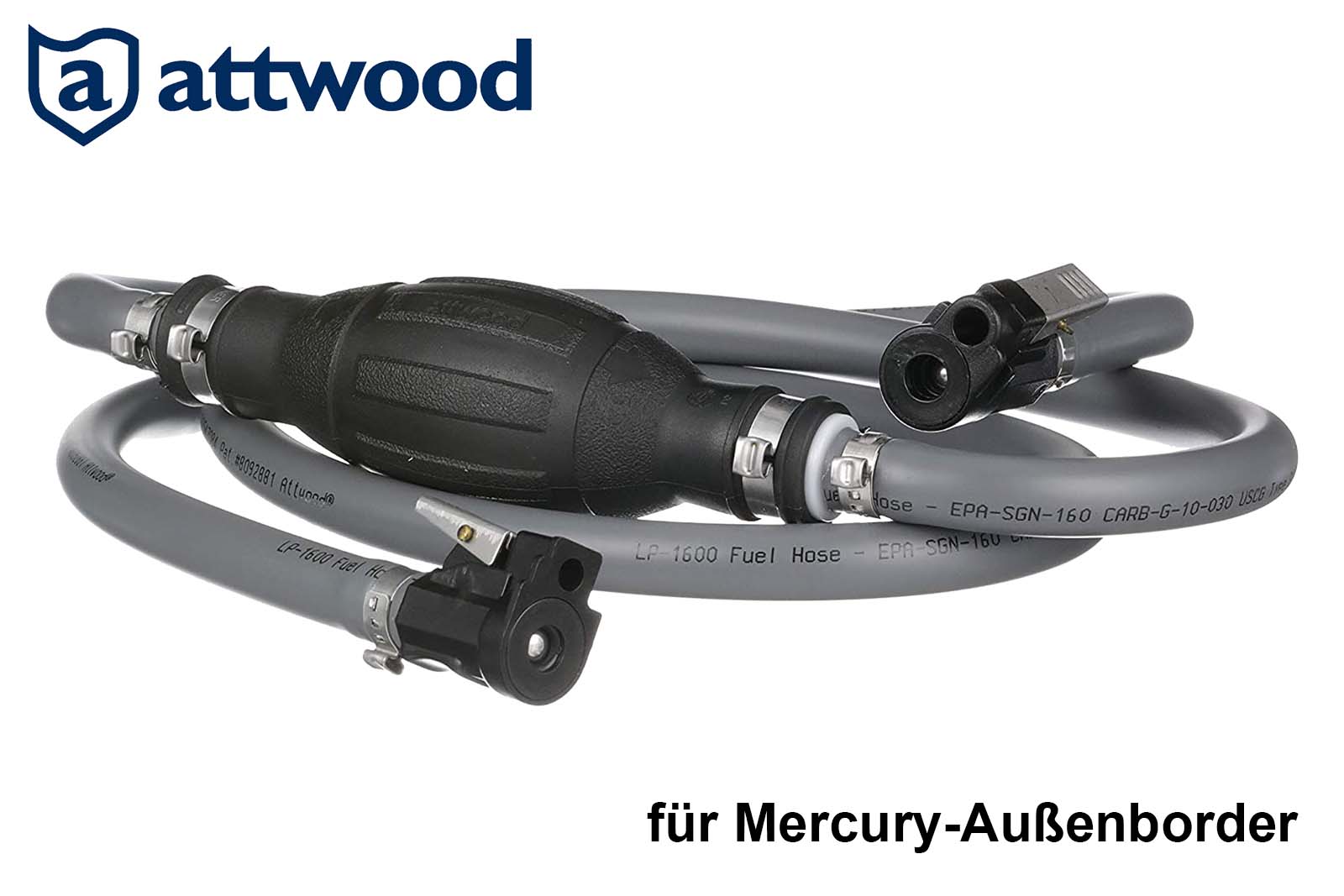 Attwood Benzinschlauch-Set mit Pumpball, für Mercury-Außenborder