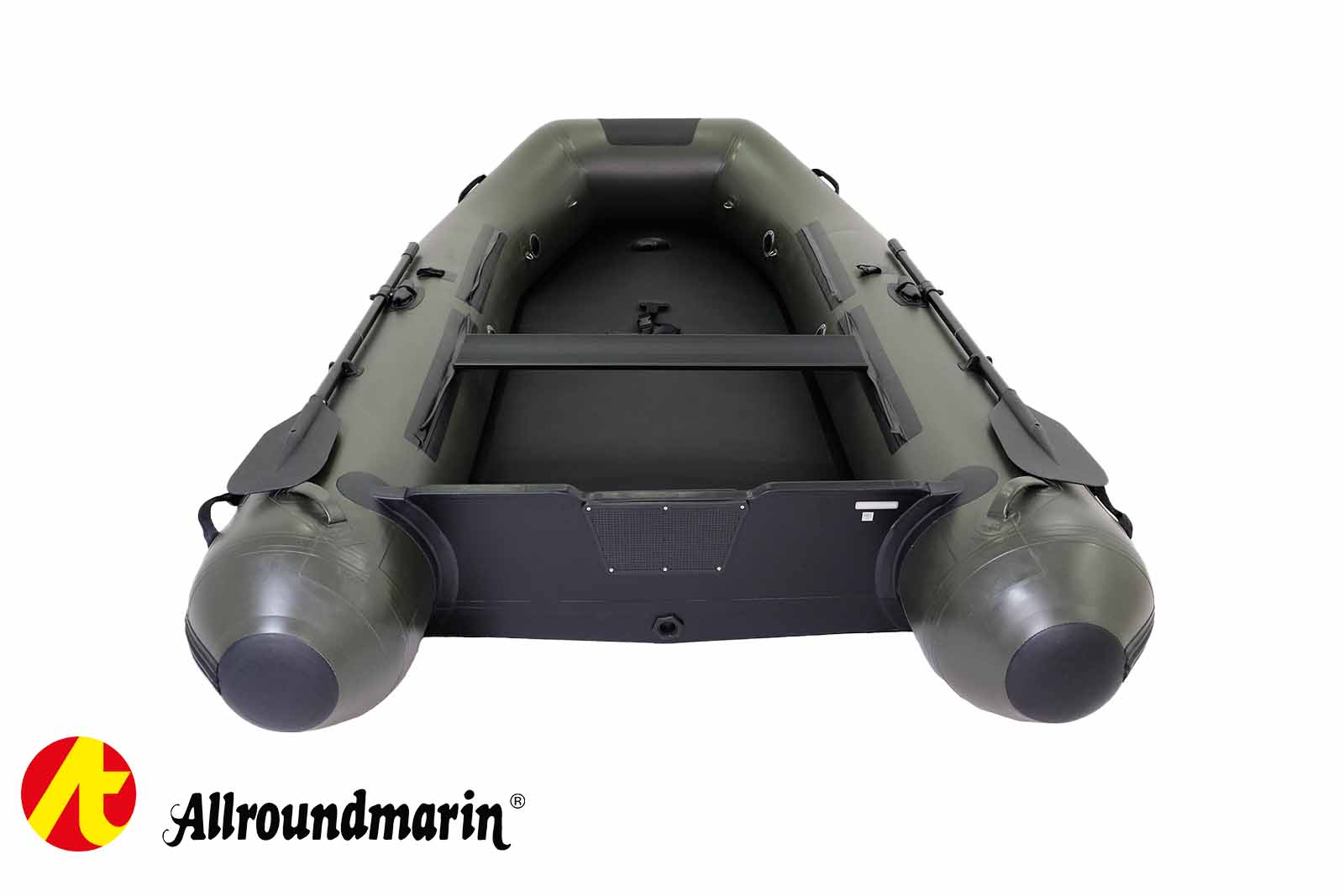 Allroundmarin Xtream Schlauchboot 335 mit Luftboden Heckansicht