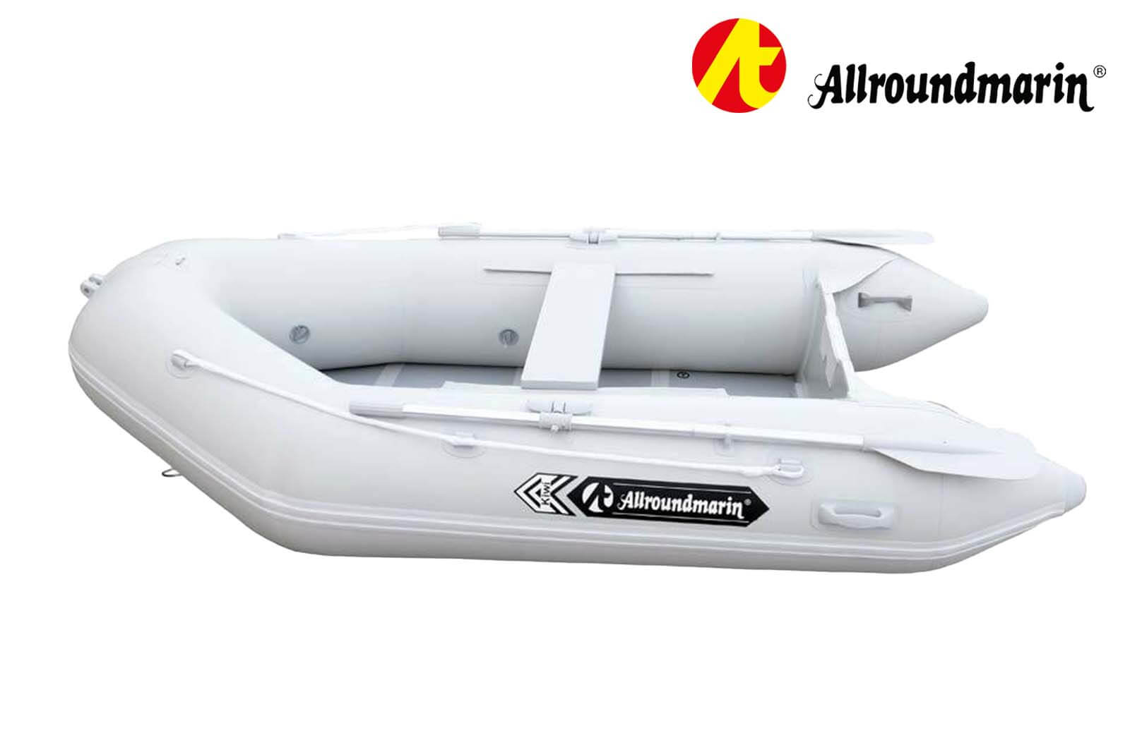 Allroundmarin Kiwi Schlauchboot in Grau - Seitenansicht
