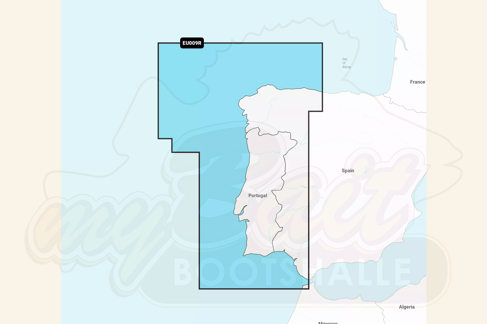 Garmin Navionics Plus: Kartenausschnitt Spanien & Portugal Nordwestküste