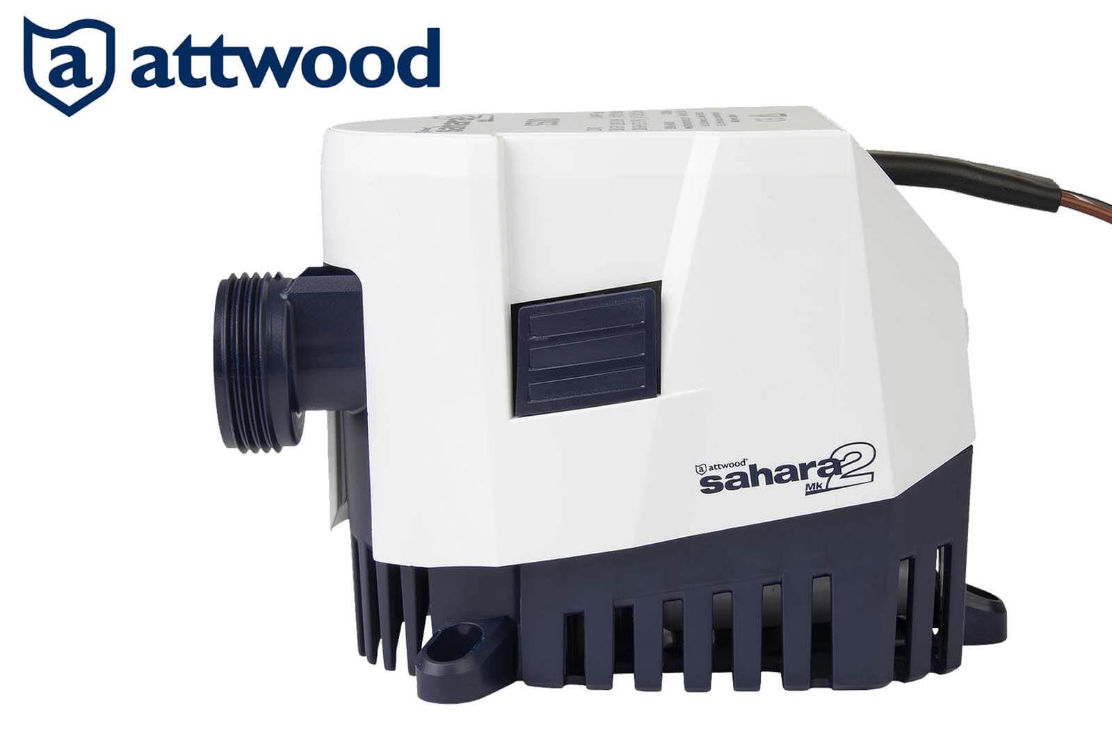 Seitenansicht von der Attwood Sahara Mk2 Bilgepumpe/Lenzpumpe