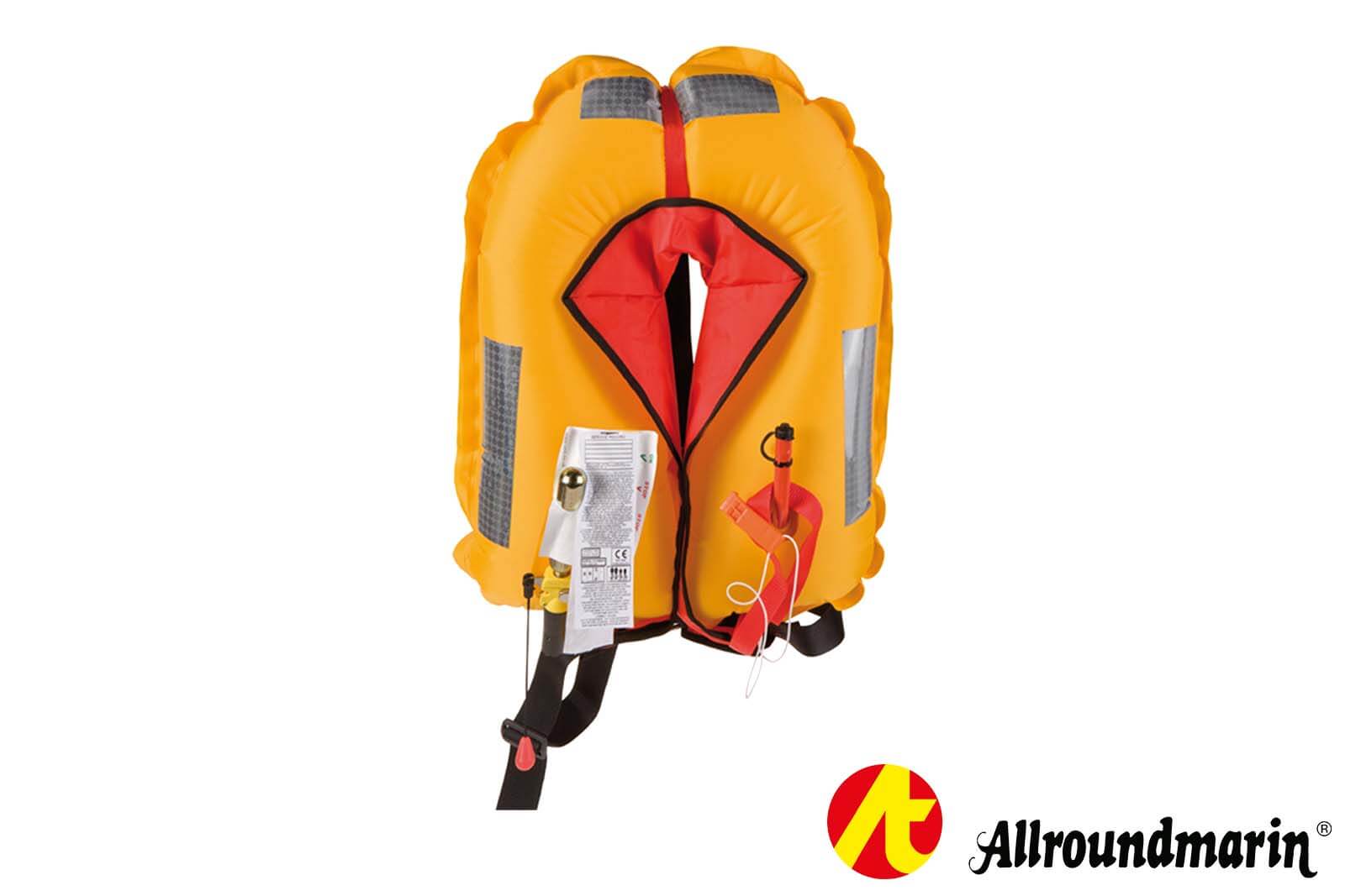 Allroundmarin Automatik-Rettungsweste 150N Junior, aufgeblasen