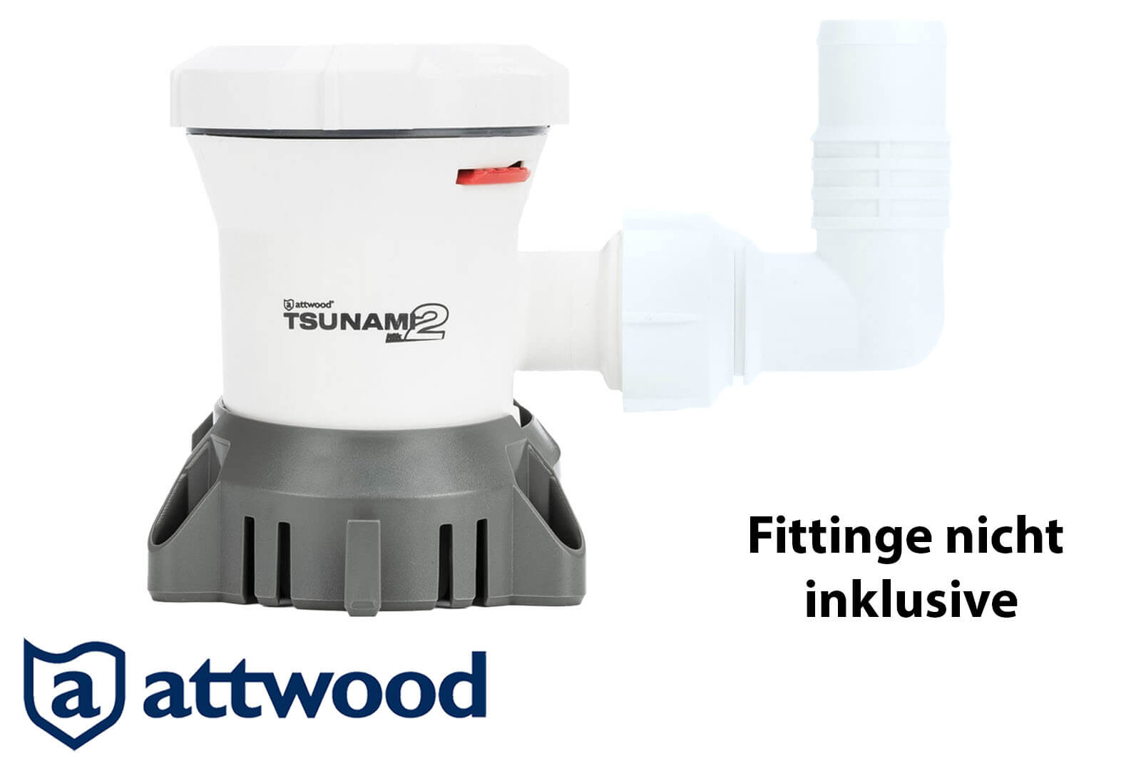 Attwood Tsunami Mk2 Bilgepumpe | Lenzpumpe T1200 - mit fittingen