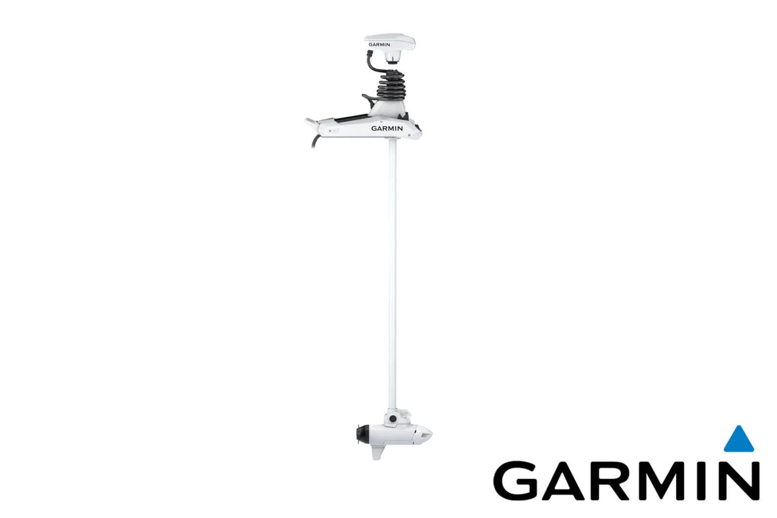Garmin Force Kraken Elektro-Bootsmotor weiß, Seitenansicht mit 190 cm Schaftlänge