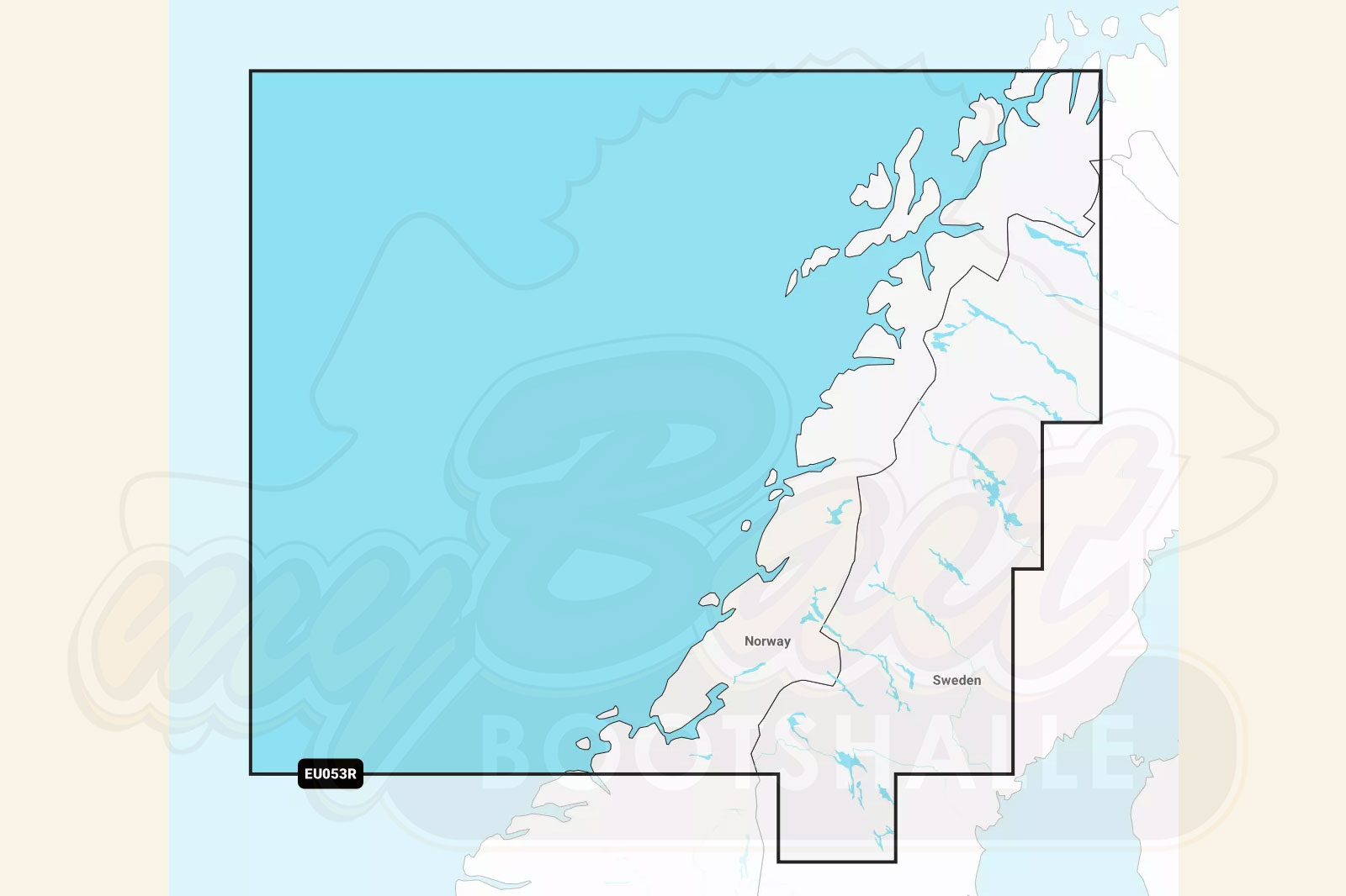Garmin Navionics Plus: Kartenausschnitt Norwegen Trondheim bis Tromsö