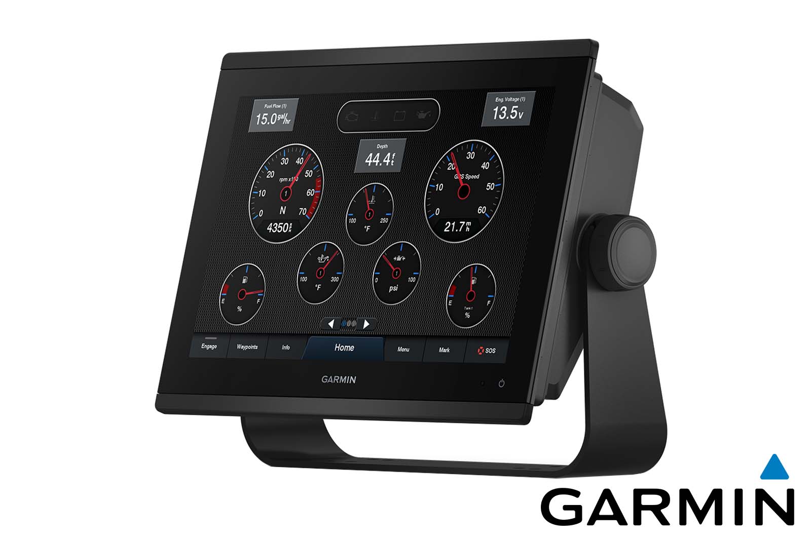 Garmin GPSMAP 1223xsv Echolot Ansicht links