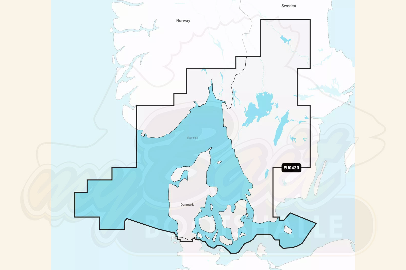 Garmin Navionics Plus: Kartenausschnitt Norwegen Südküste / Skagerrak & Haugesund