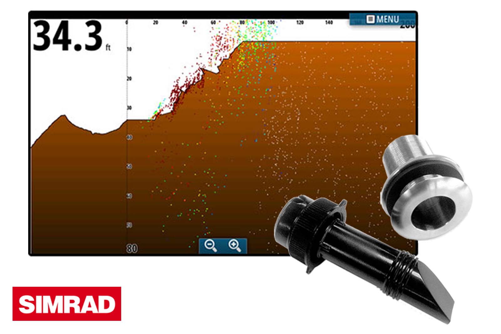 Simrad ForwardScan Geber mit Screenshot