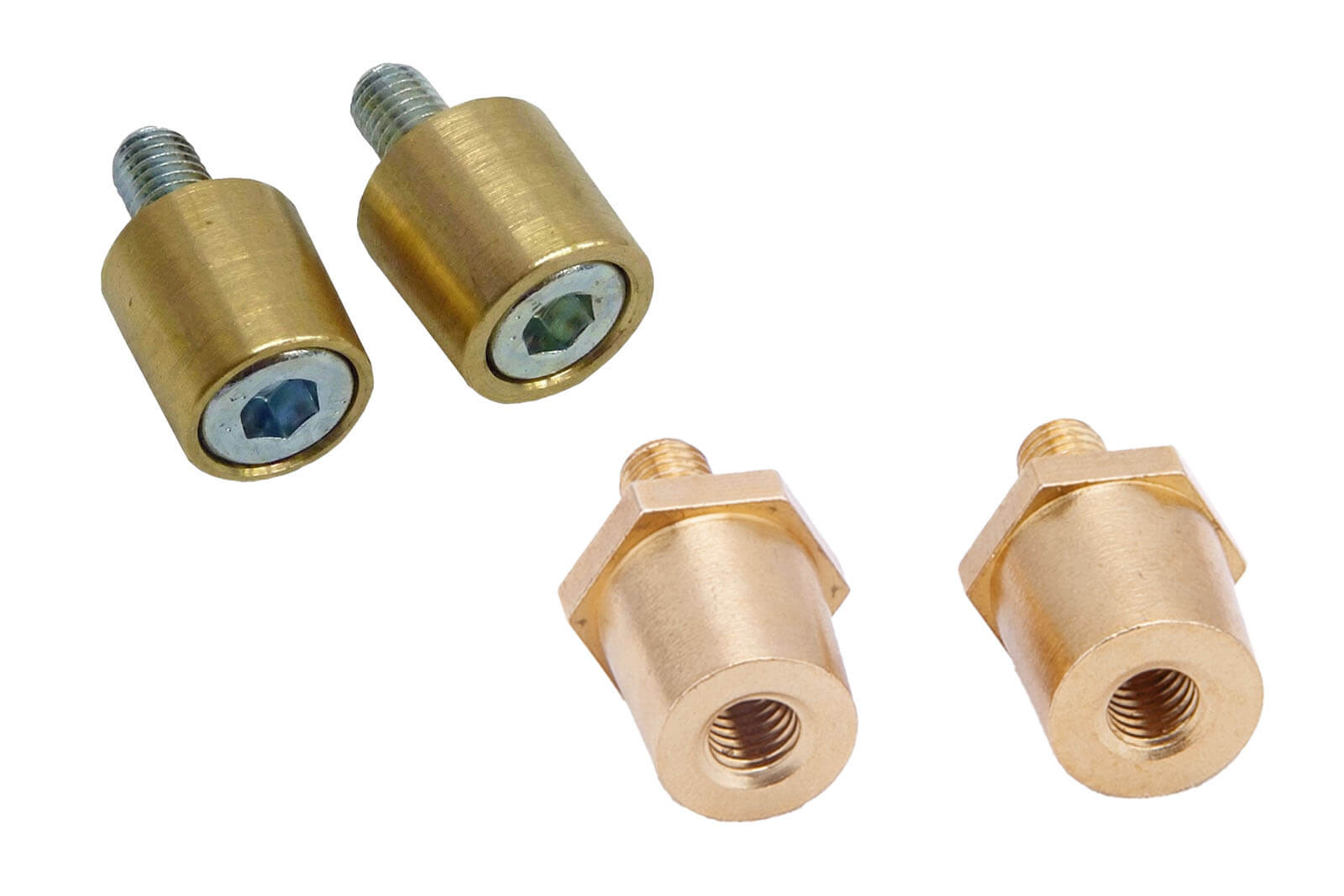 Poladapter für Zenith Batterien im Paar, 6 mm und 8 mm