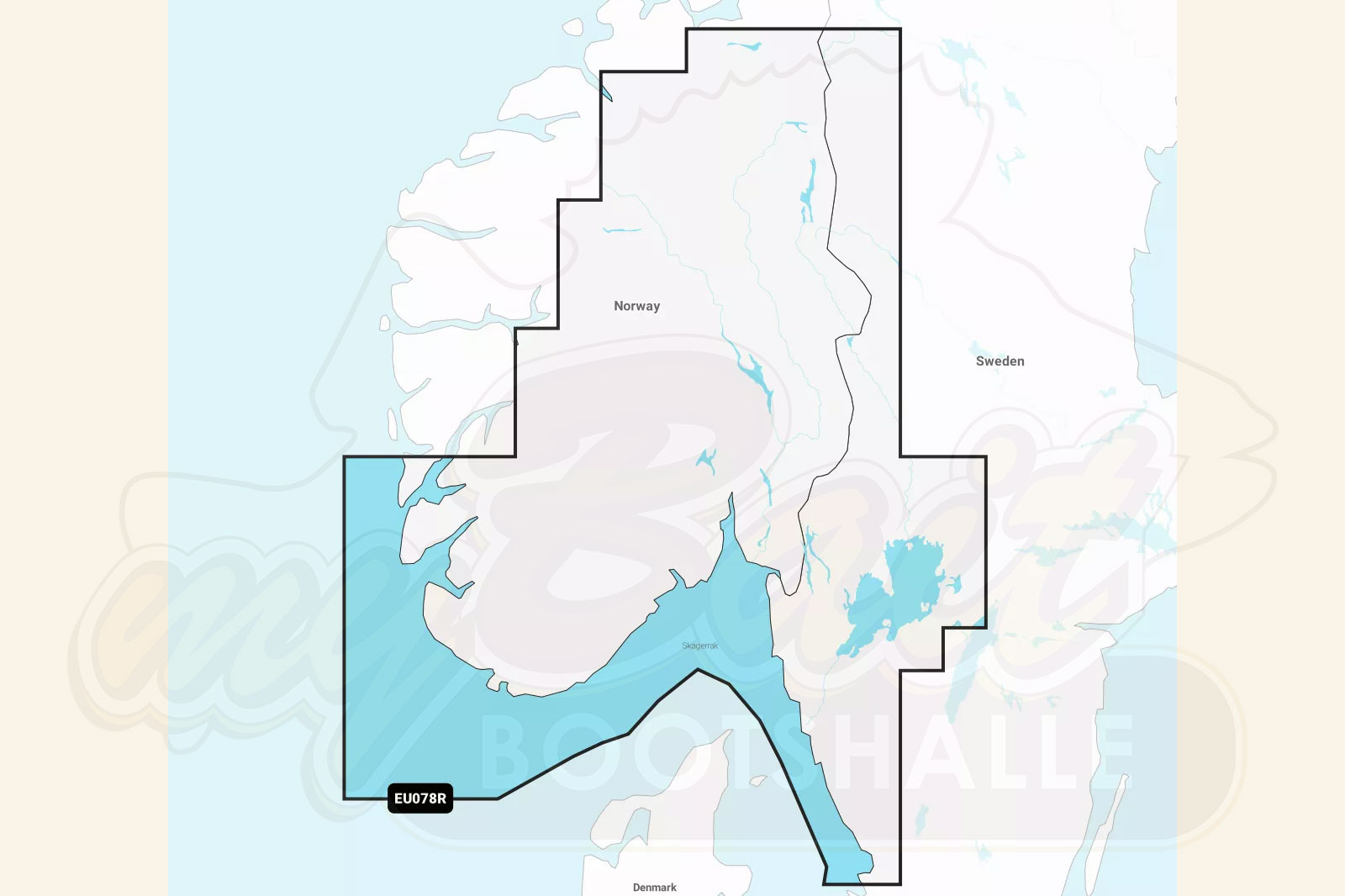 Garmin Navionics Plus: Kartenausschnitt Norwegen Südwestküste / Skagerrak & Haugesund