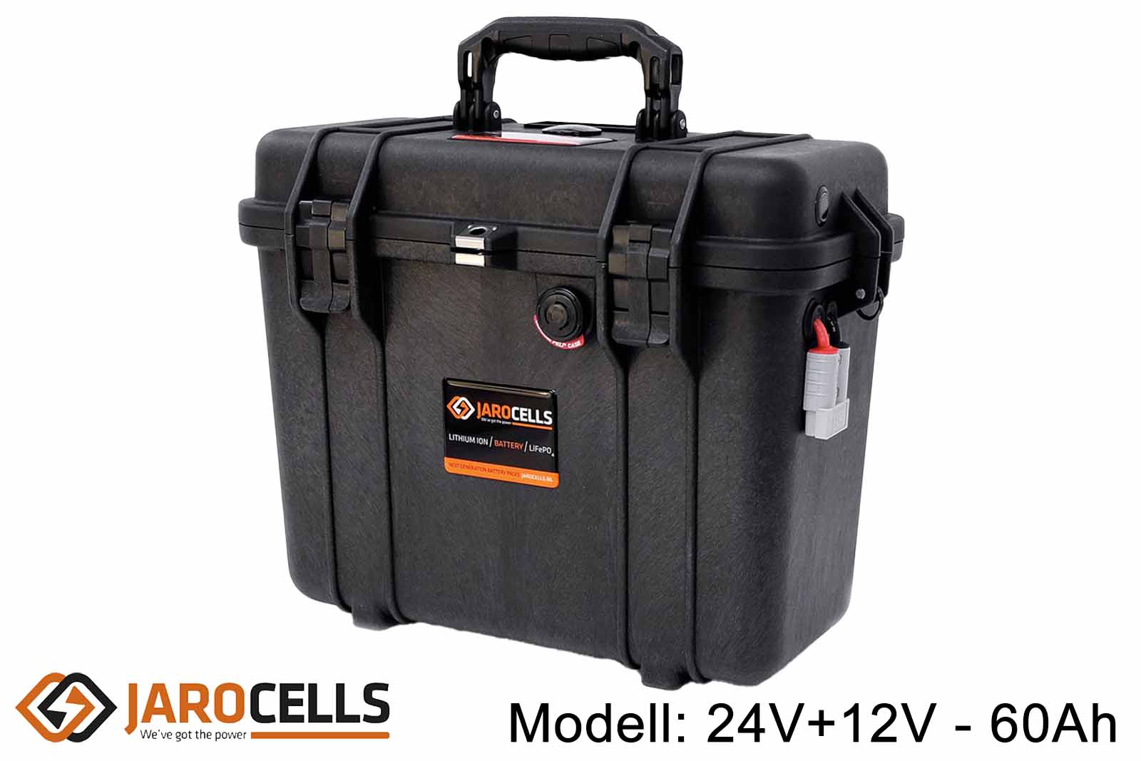 Jarocells Portable Lithium-Ionen-Batterie mit Bluetooth Batteriecomputer