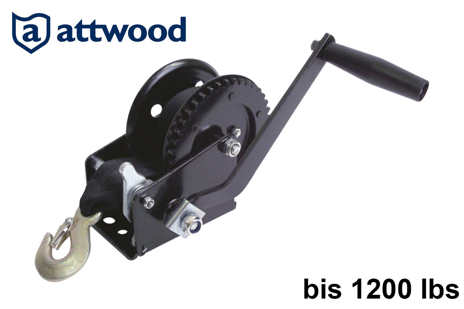 Attwood Seilwinde für Trailer – Zugkraft bis 1200 lbs