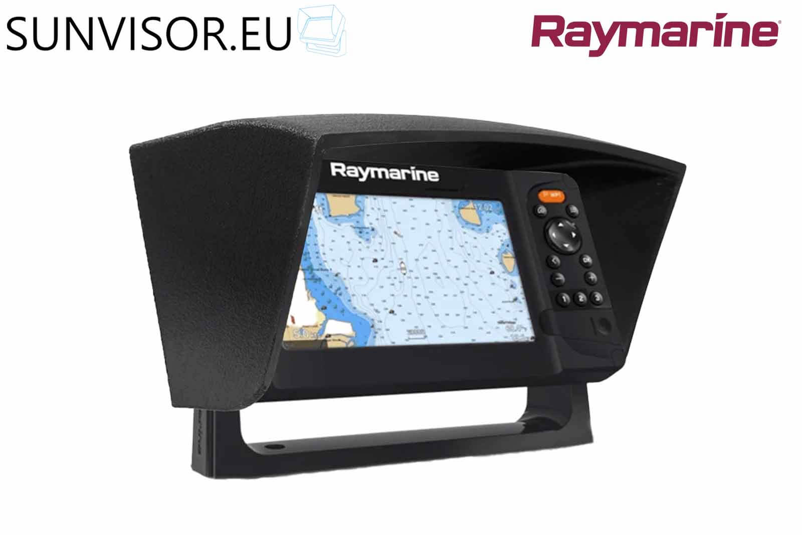 SUNVISOR Sonnenschutz für Raymarine Echolote Montagebeispiel