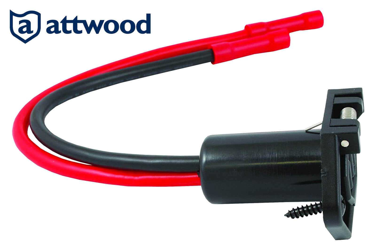 Seitenansicht von der Attwood Steckdose 12 V Seitenansicht