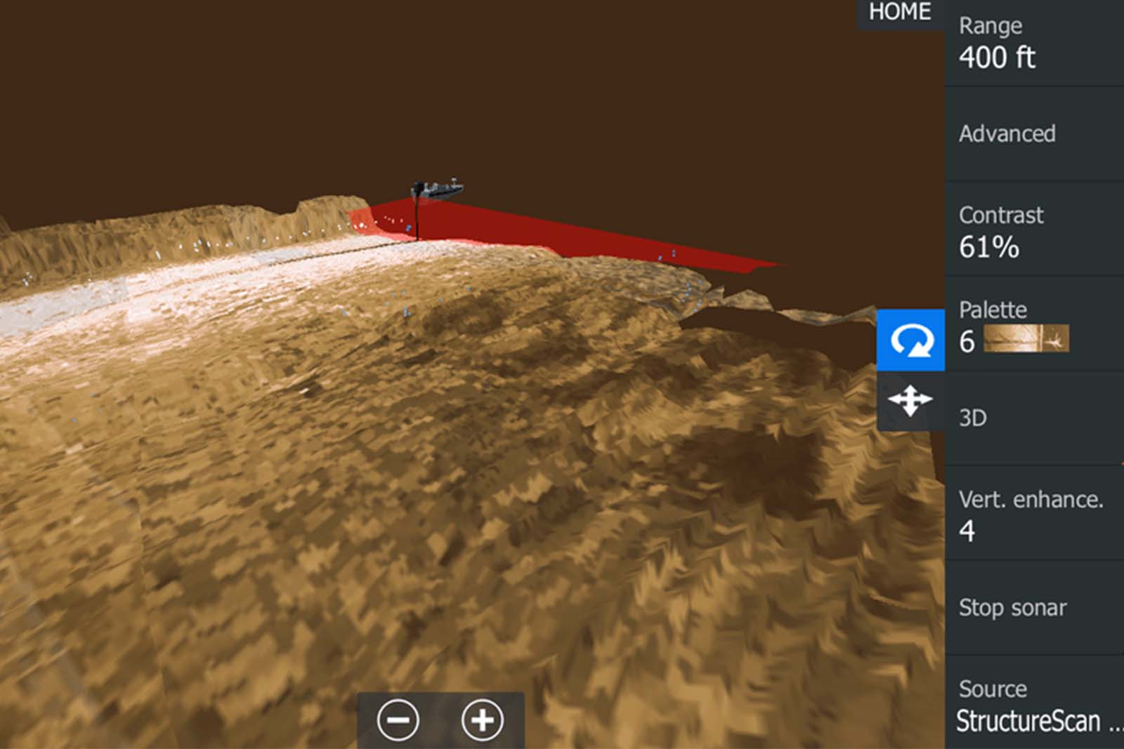 Simrad StructureScan 3D Modul Screenshot