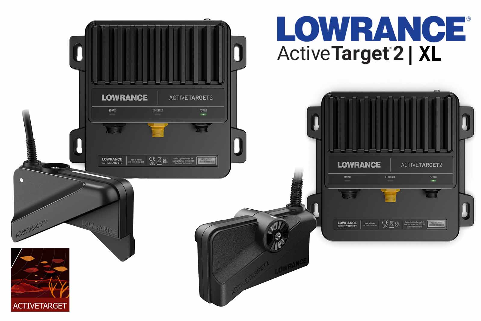Lowrance-ActiveTraget 2 | XL Box und Geber
