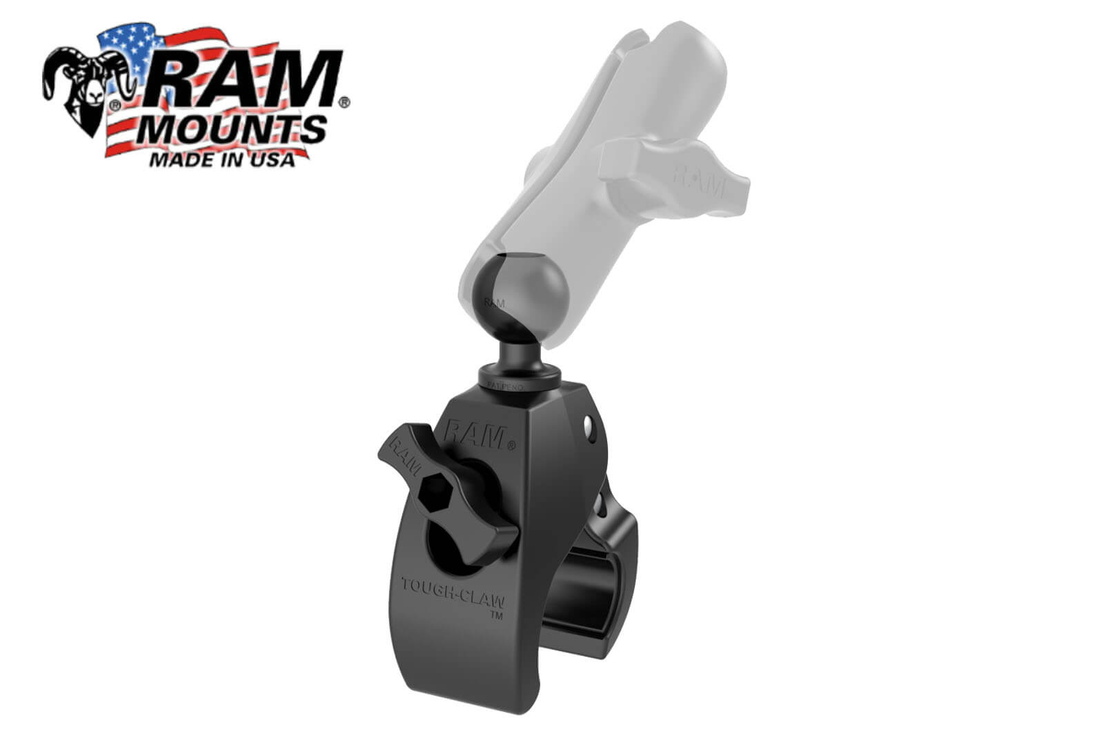 RAM Mounts RAP-B-400U Tough-Claw Halteklammer mit Verbindungsarm