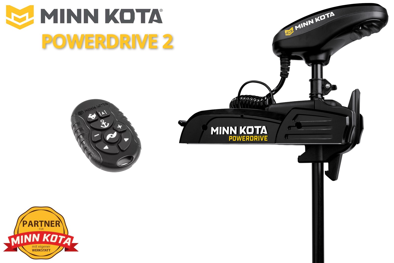 Minn Kota PowerDrive 2 Elektro-Bootsmotor mit Micro Remote