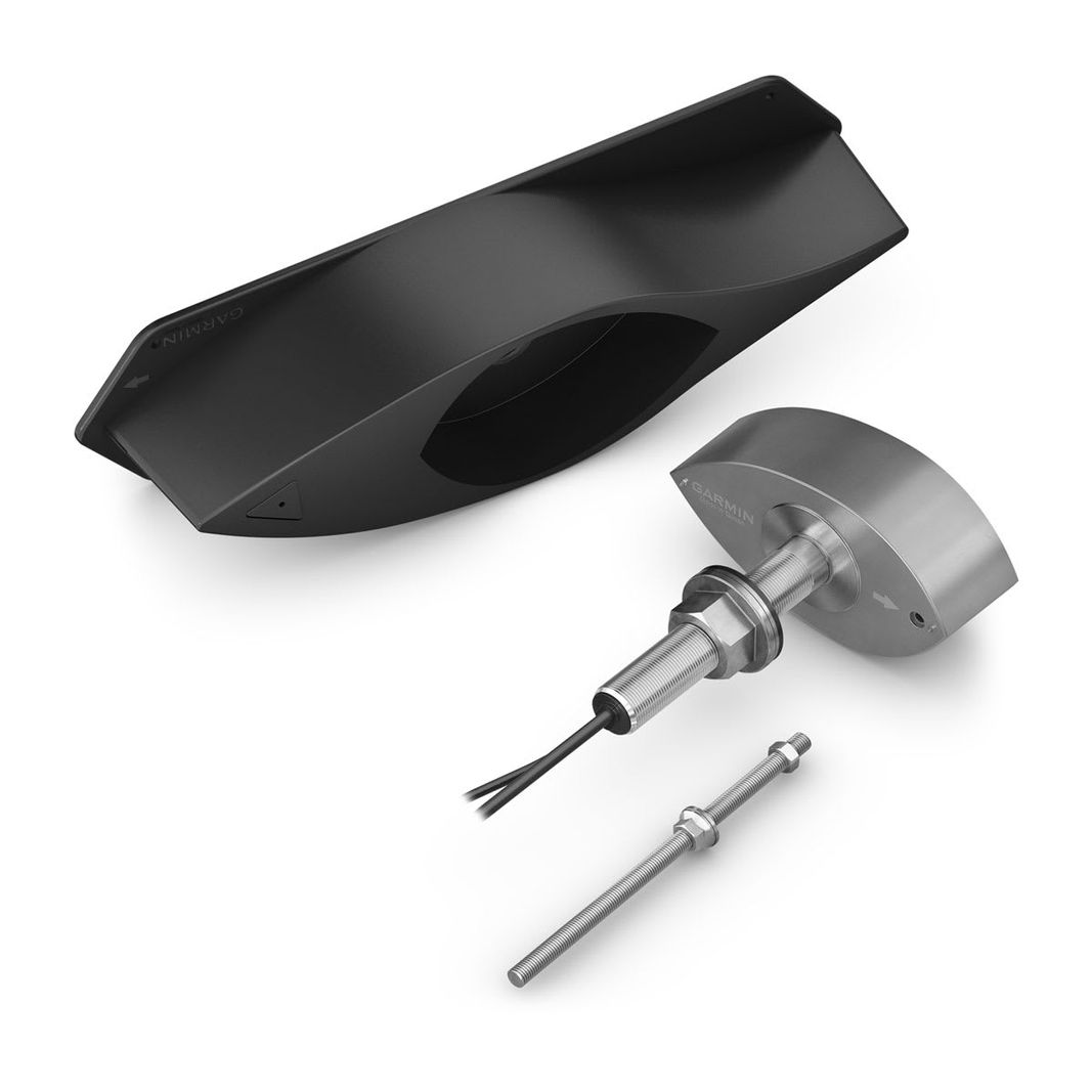 Garmin Panoptix PS70 Geber mit Anpassblock, Ansicht von rechts