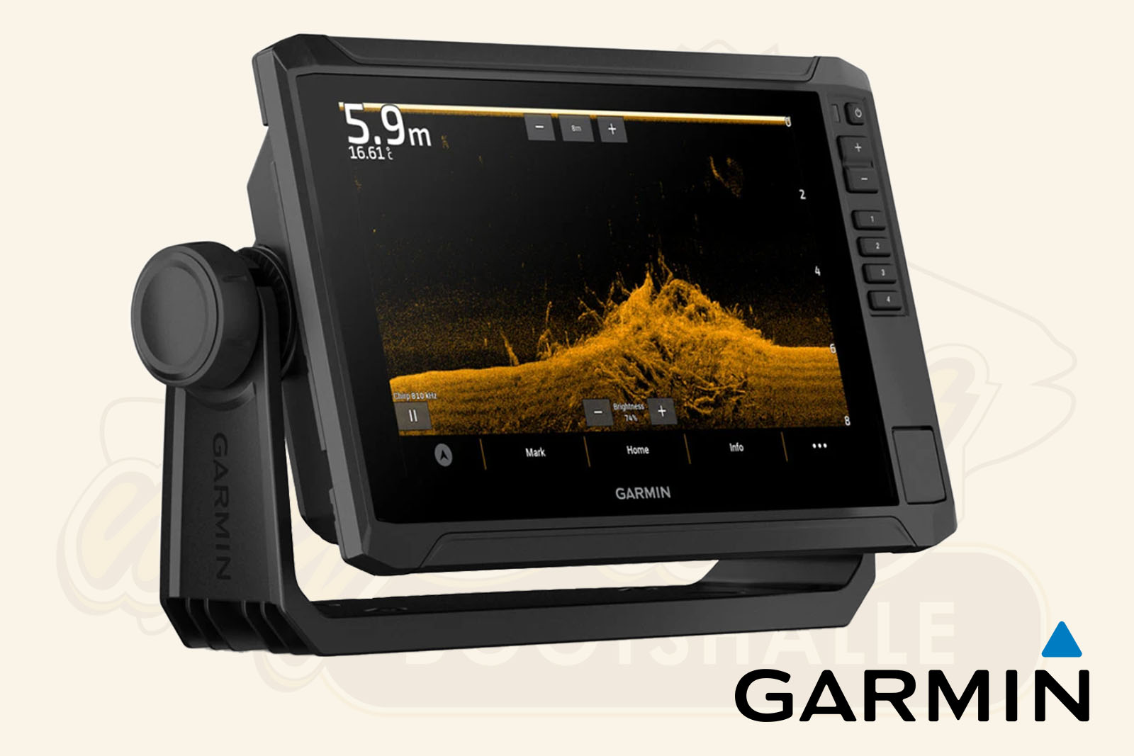 Garmin Echomap UHD2 92sv links vorne