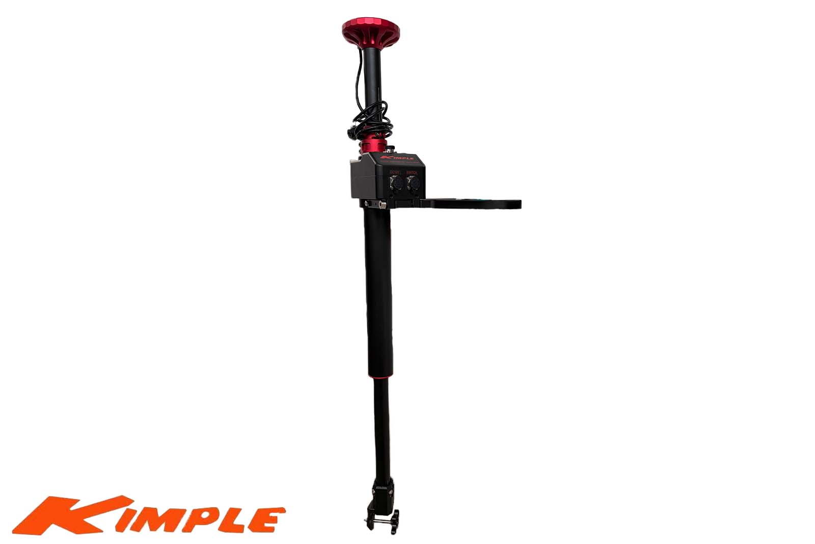 Kimple Foot Controlled Transducer Mount für Minn Kota von schräg unten