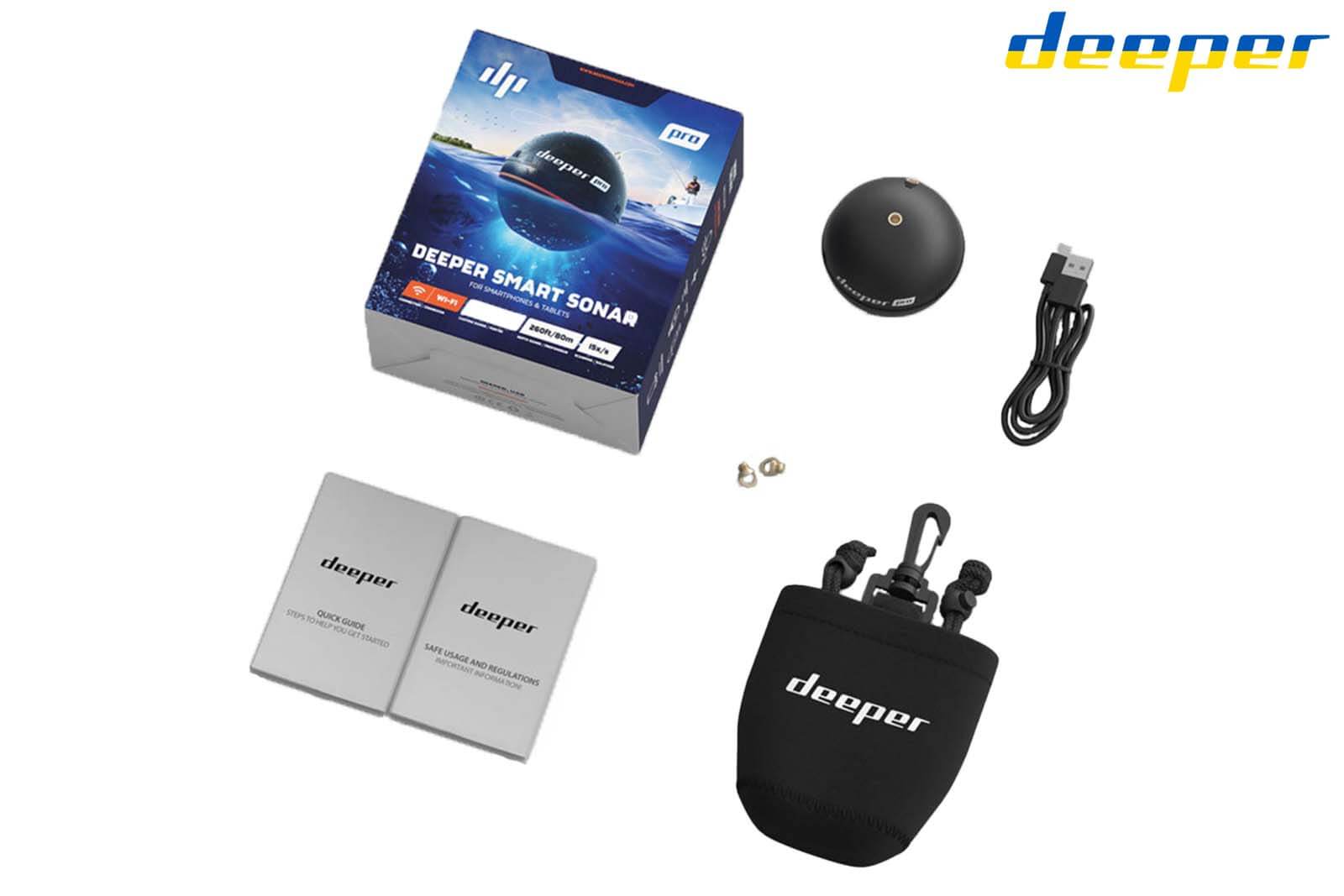 Deeper Smart Sonar Pro Lieferumfang