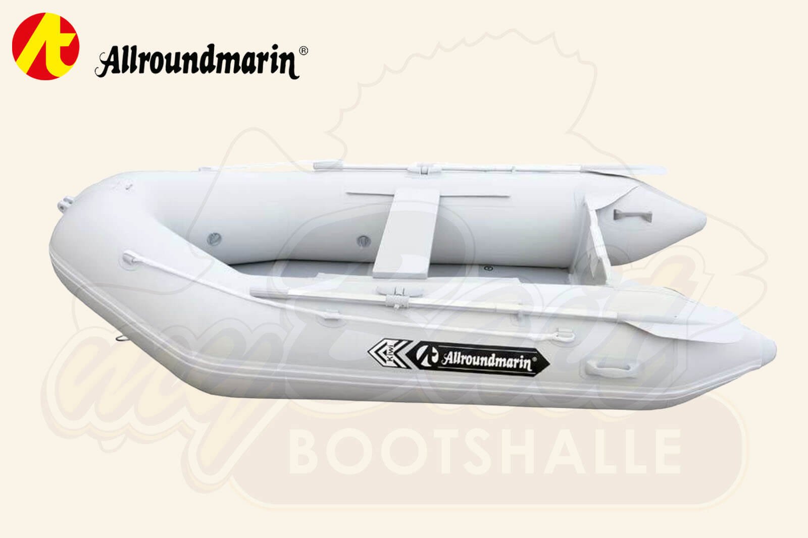 Allroundmarin Kiwi Schlauchboot in Grau - Seitenansicht