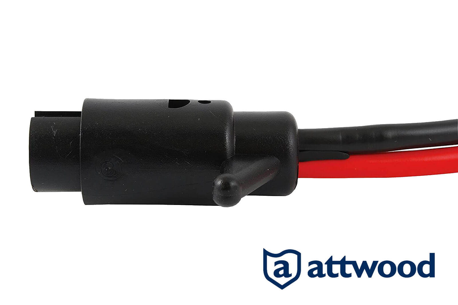 Seitenansicht von der Attwood Stecker 12 V Detailansicht