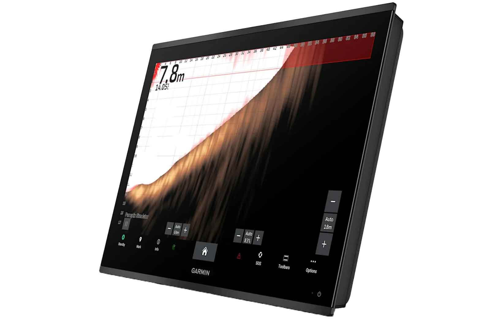 Garmin GPSMAP 9027 Kartenplotter ohne Sonar Ansicht links