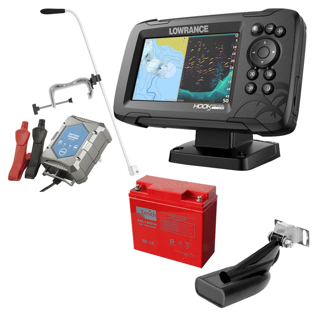 Lowrance Hook Reveal 5 83/200 HDI Echolot Portabel XXL-3